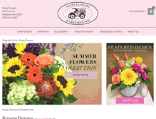 Tablet Screenshot of evansflowers.com